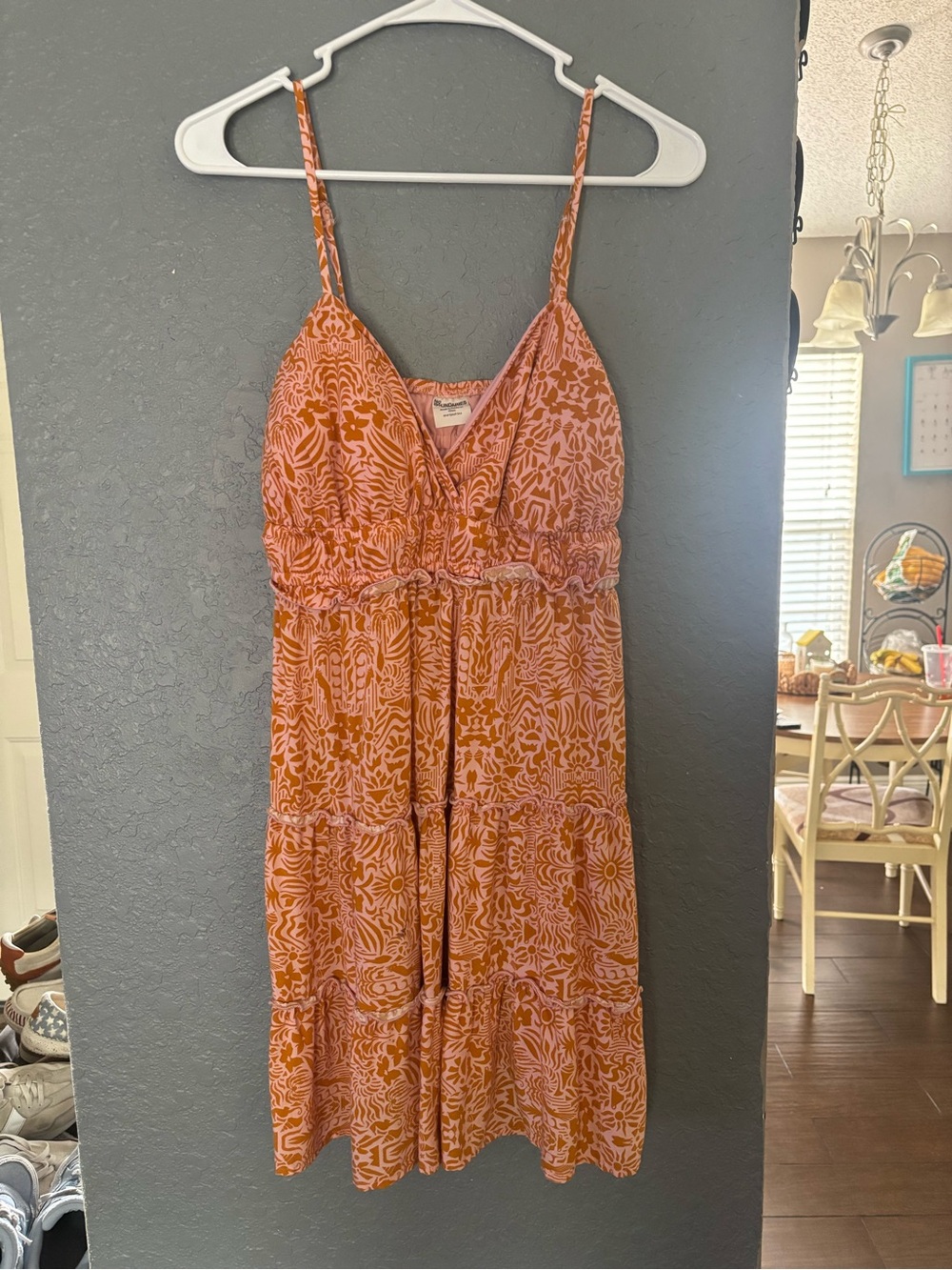 No Boundaries Pink and Orange Floral Sundress